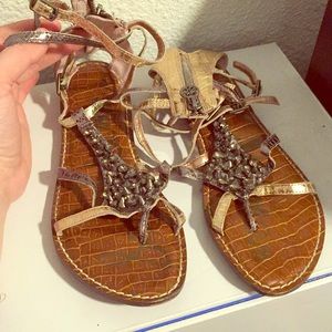 Comfortable Rose Gold Gladiator Scandels